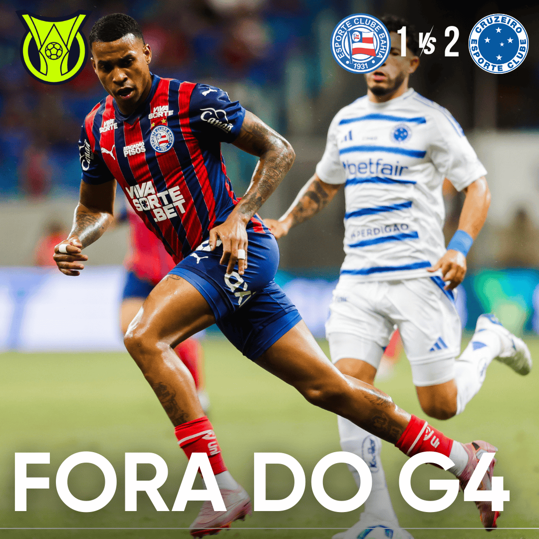 PÓS-JOGO – EM NOITE DE GOLAÇOS, BAHIA É DERROTADO PELO CRUZEIRO E PERDE INVENCIBILIDADE NA FONTE