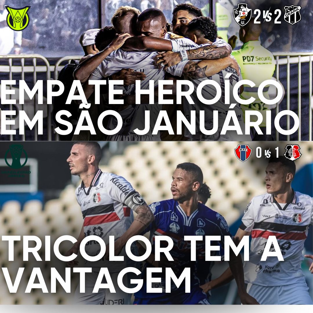 PÓS-JOGO – SÉRIES A & D – MARANHÃO 0 X 1 SANTA CRUZ | VASCO 2 X 2 CEARÁ – 45 MINUTOS