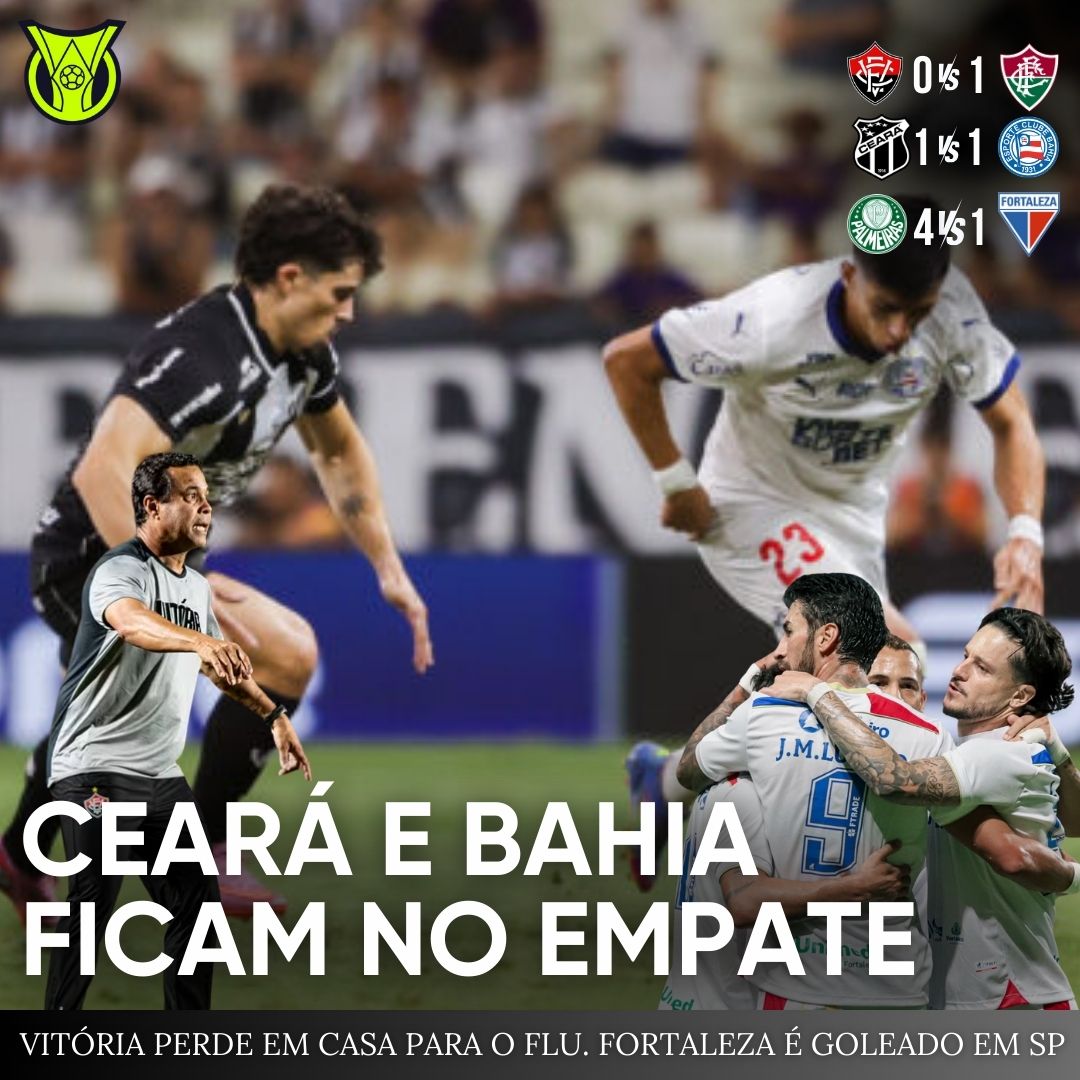 PÓS-JOGO – SÉRIE A – VITÓRIA 0 X 1 FLUMINENSE | CEARÁ 1 X 1 BAHIA | PALMEIRAS 4 X 1 FORTALEZA