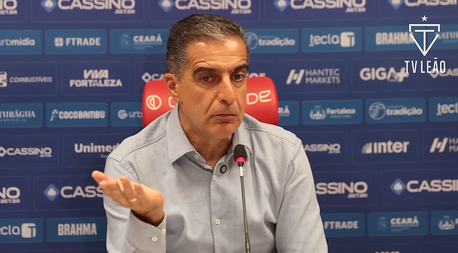 Renato Paiva defende trabalho no Fortaleza após derrota: “O vestiário está comigo”