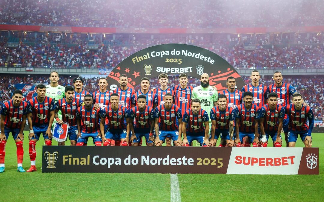 Bahia volta a golear o Confiança e é pentacampeão da Copa do Nordeste