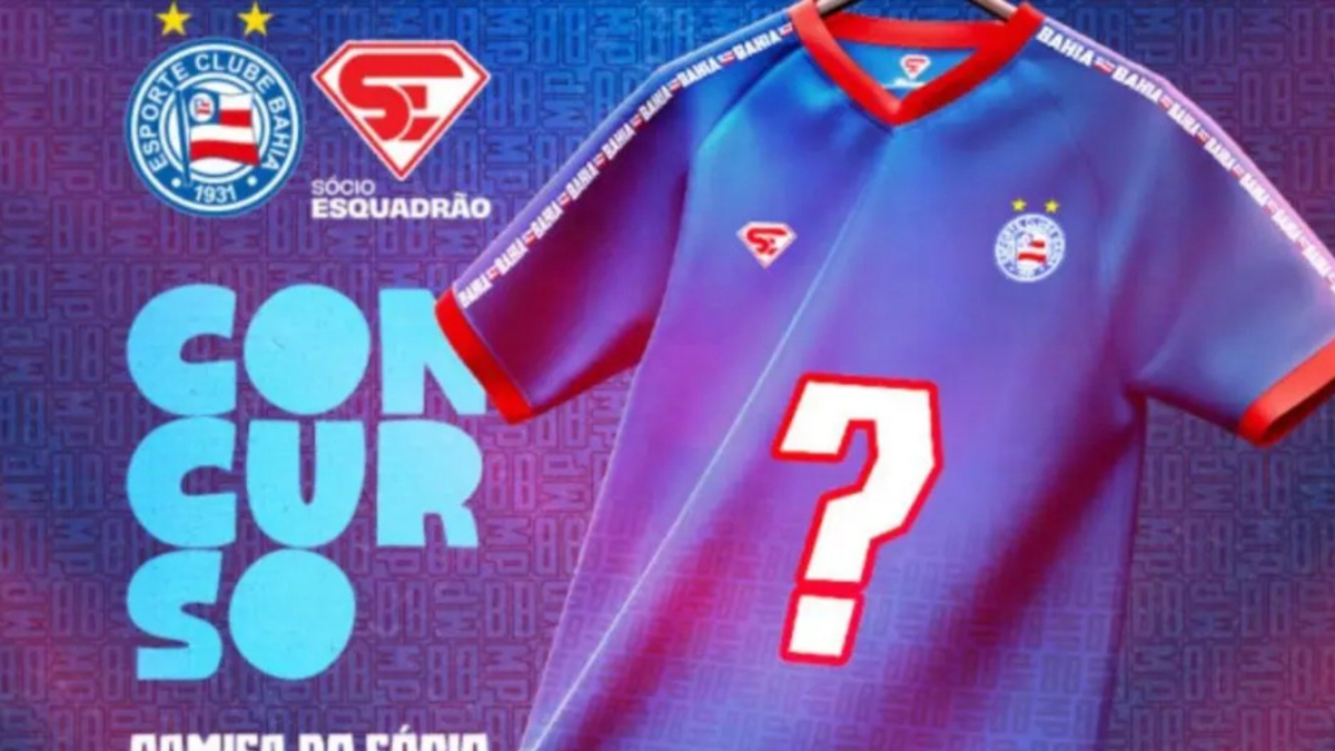 Bahia relança concurso de camisas.