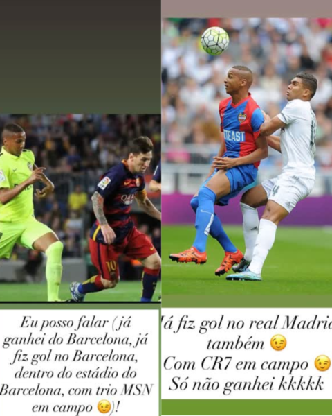 Postagens de Deyverson nas redes sociais - Foto: Reprodução/Redes Sociais