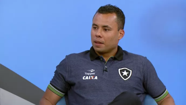 Jair Ventura no comando do Botafogo - Reprodução/Sportv