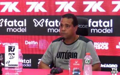 Após empate, Rodrigo Chagas diz que Vitória deve utilizar equipe principal no Baianão: “É o que estava previsto”