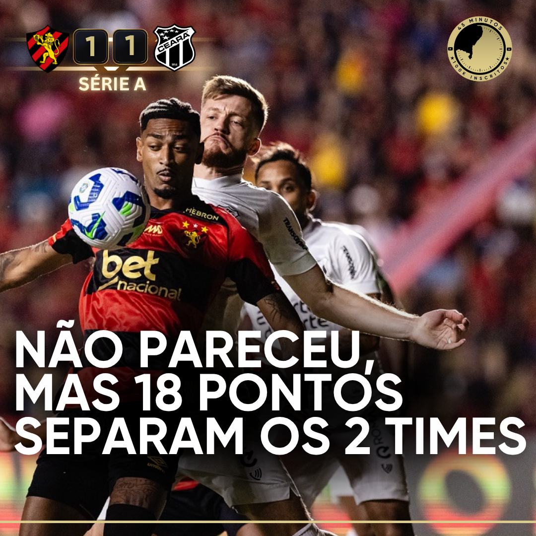 PÓS-JOGO – SÉRIE A – JOGO MOVIMENTADO E RESULTADO RUIM PARA SPORT E CEARÁ – 45 MINUTOS
