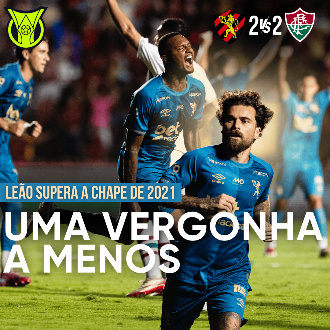 PÓS-JOGO – SPORT ARRANCA EMPATE COM FLUMINENSE E SUPERA CHAPE DE 2021