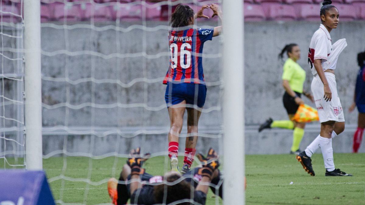 Copa Maria Bonita Betnacional: Bahia goleia CRB na sua estreia