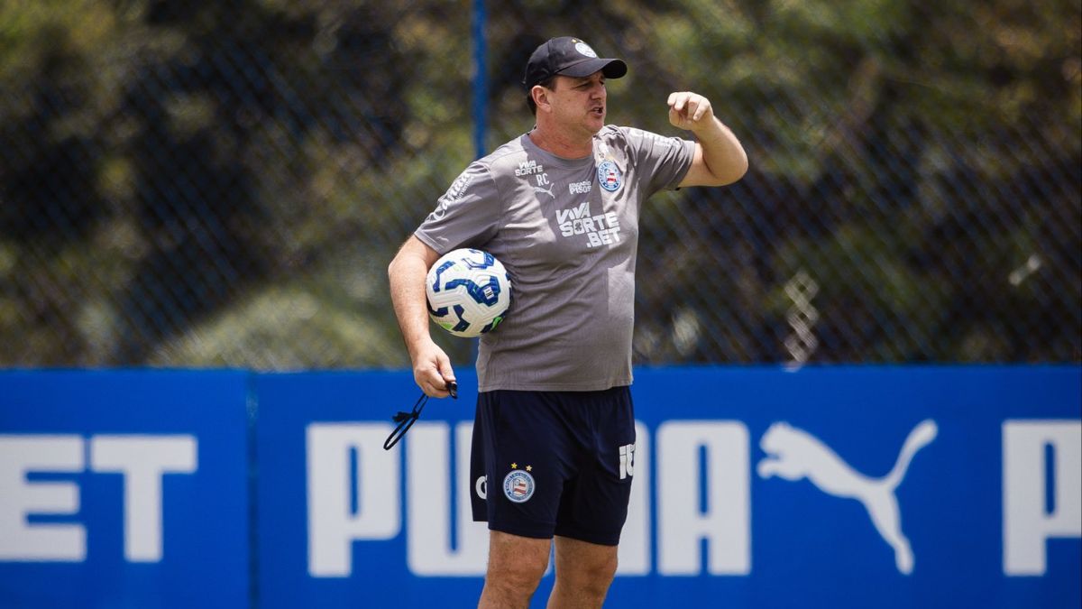 Bahia encerra preparação para o Ba-Vi; veja provável time 1 Rogério Ceni, técnico do Bahia