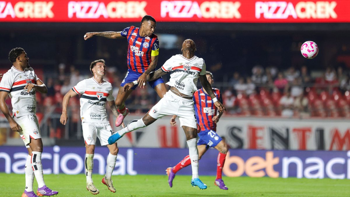 São Paulo x Bahia, no Morumbis, pela Série A 2025 - Na foto, Jean Lucas