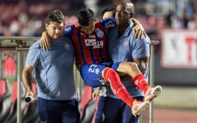Com lesão ligamentar, Sanabria está fora da temporada do Bahia; Pulga se aproxima de retorno
