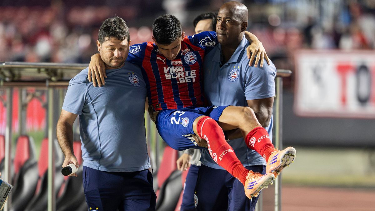 Com lesão ligamentar, Sanabria está fora da temporada do Bahia; Pulga se aproxima de retorno
