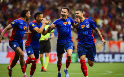 Bahia se impõe na Fonte Nova, goleia o Grêmio e se mantém firme no G-6 da Série A