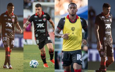 Erick, Kayzer e mais dois: Vitória perde quarteto por suspensão para jogo contra o Santos