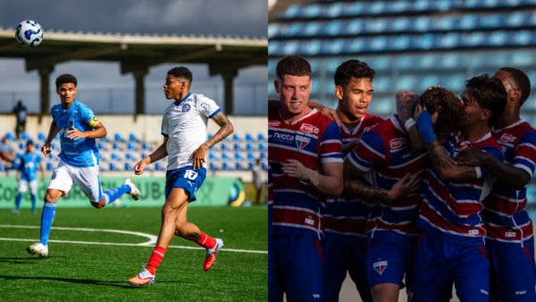 Bahia e Fortaleza goleiam em estreia pela Copa do Brasil Sub-20 e agora duelam pelas oitavas de final 1 Bahia e Fortaleza venceram seus confrontos pela Copa do Brasil Sub-20 - Fotos: Maurício Simões/EC Bahia e João Moura/Fortaleza EC
