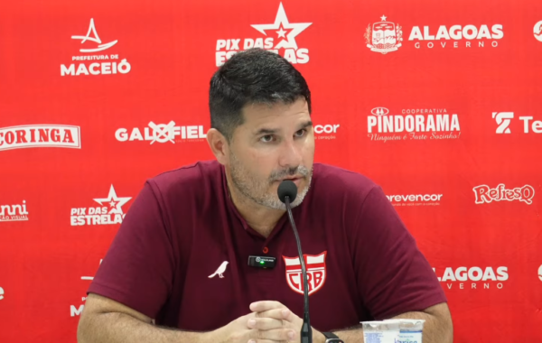 Eduardo Barroca, treinador do CRB - Foto: Reprodução/CRB TV