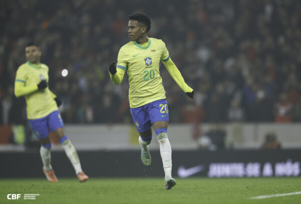 Estêvão foi o melhor jogador do Brasil em campo - Foto: Rafael Ribeiro/CBF