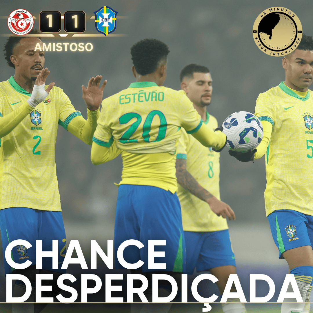 PÓS-JOGO – BRASIL PERDE PÊNALTI E FICA NO EMPATE COM A TUNÍSIA NO ÚLTIMO JOGO DO ANO