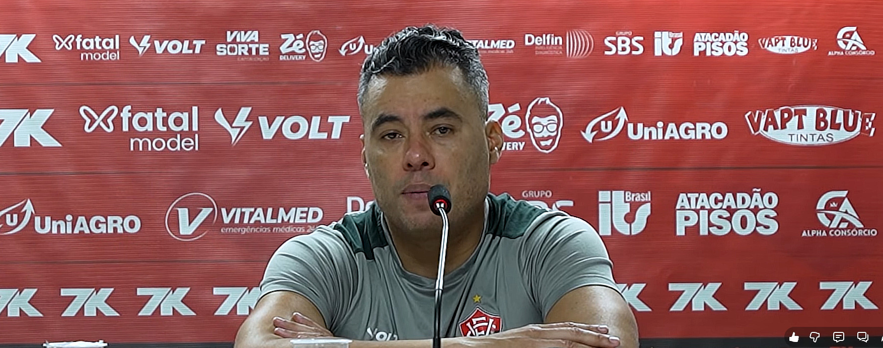 Jair comemora empate do Vitória contra o Palmeiras: “Não estava no script de ninguém”