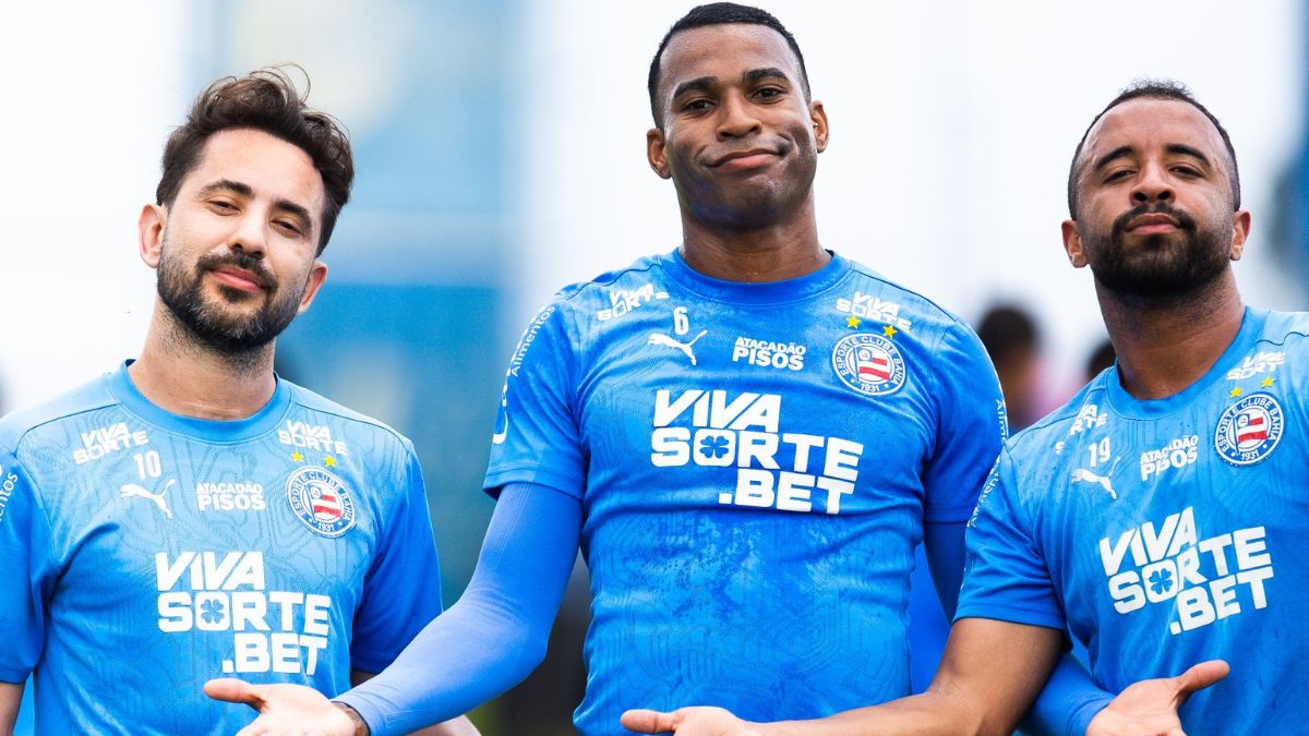 Everton Ribeiro, Jean Lucas e Caio Alexandre, atletas do Bahia