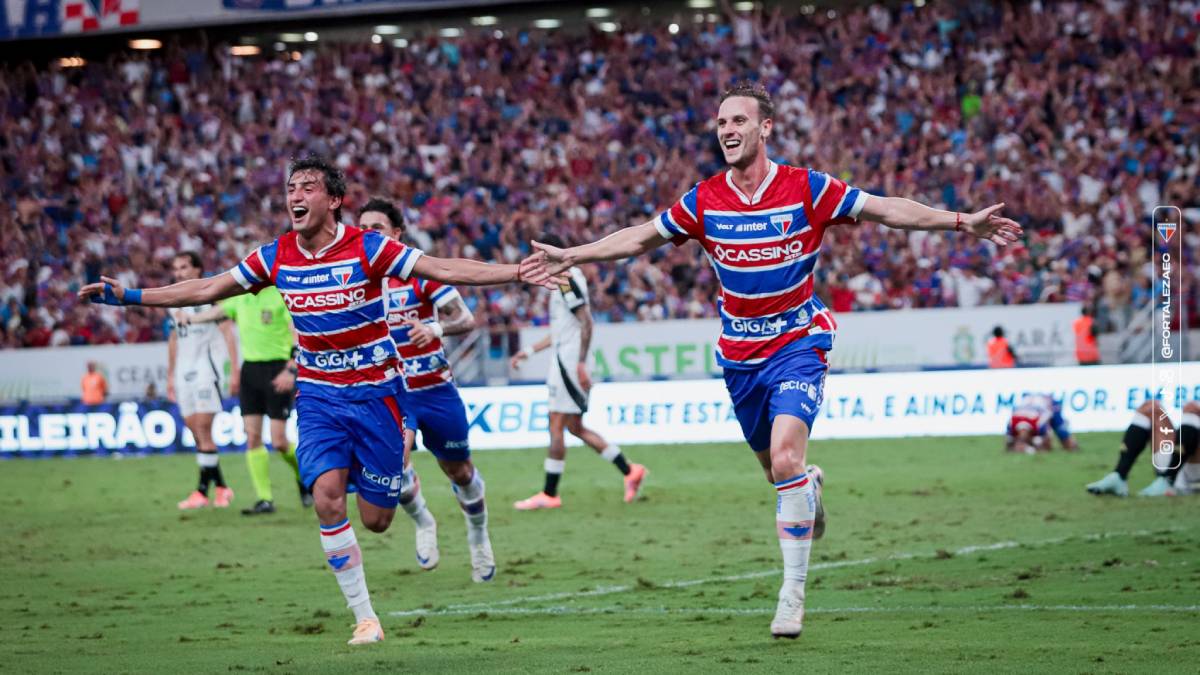 Com gol de Pochettino, Fortaleza supera o Atlético-MG no Castelão e segue vivo na briga contra o rebaixamento