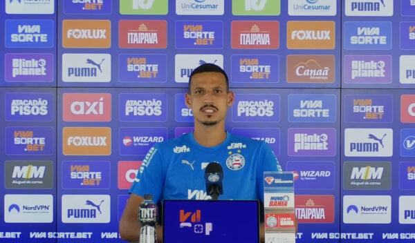 Gabriel Xavier, zagueiro do Bahia - Foto: Reprodução/TV Bahêa