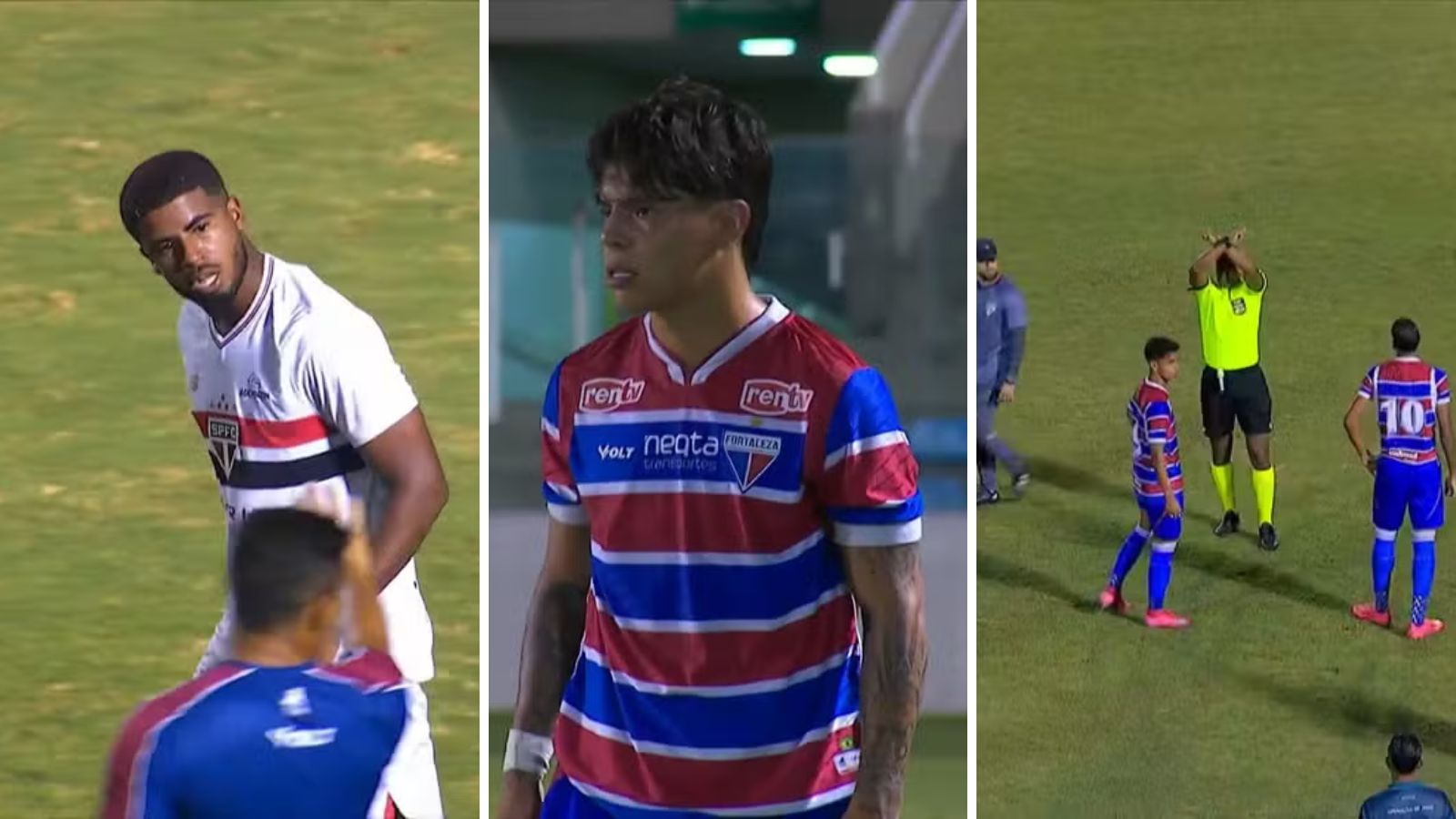 Matheus Ferreira, do São Paulo, acusa Tomas Rocco, do Fortaleza, de injuria racial - Copa do Brasil Sub-20