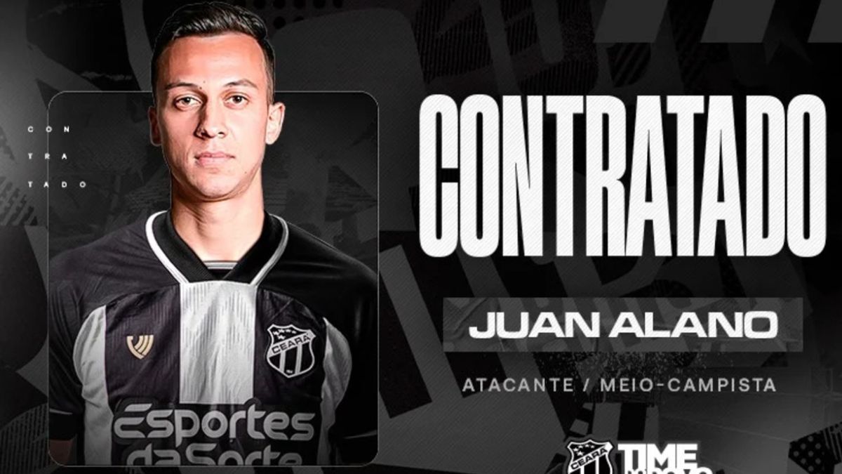 Ceará anuncia a contratação do atacante Juan Alano para 2026