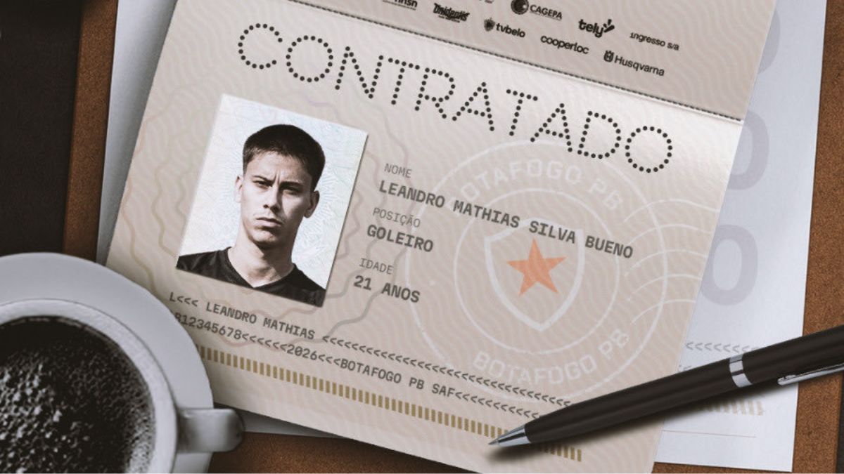 Botafogo-PB anuncia a contratação do goleiro Leandro Mathias, que estava no São Paulo