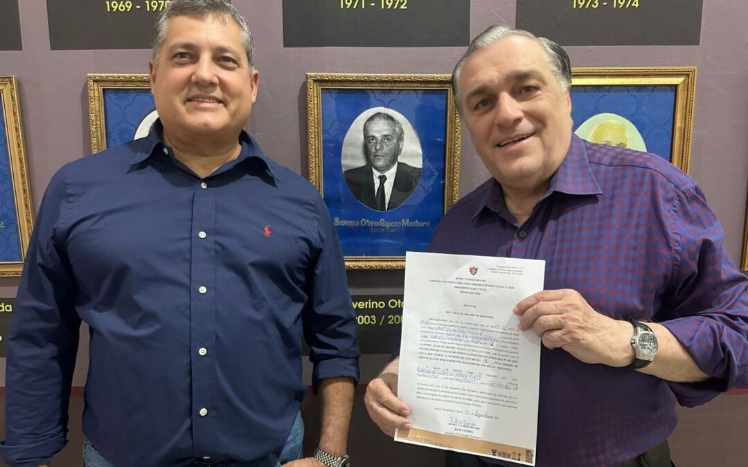 Chapa “Sport Unido para Vencer” oficializa candidatura para eleição suplementar