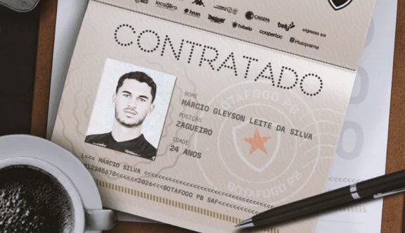 Botafogo-PB oficializa contratação do zagueiro Márcio Silva, de 24 anos, ex-Guarani