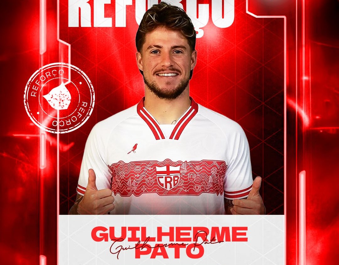 CRB anuncia contratação do atacante Guilherme Pato, ex-Figueirense