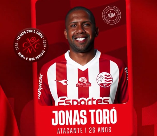 Náutico oficializa contratação do atacante Jonas Toró, ex-Sport e Ponte Preta