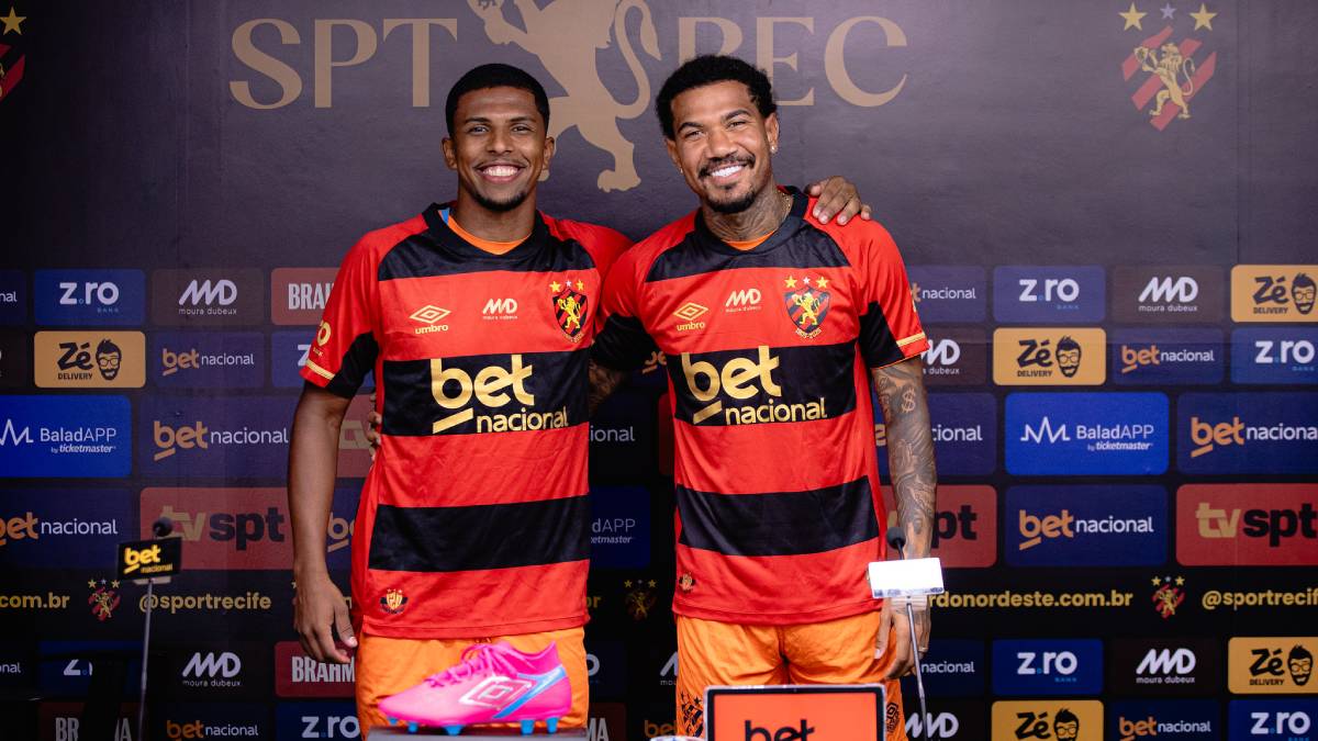 Davi Gabriel e Zé Gabriel são apresentados e prometem raça e identificação com o Sport