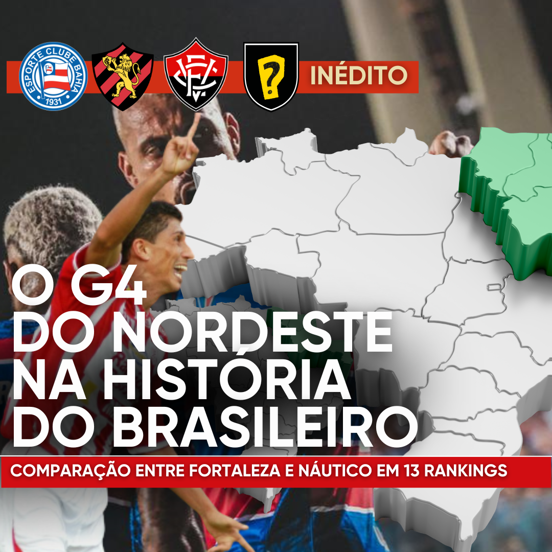 QUEM FECHA O G4 DO NORDESTE NA HISTÓRIA DA SÉRIE A? NÁUTICO OU FORTALEZA?