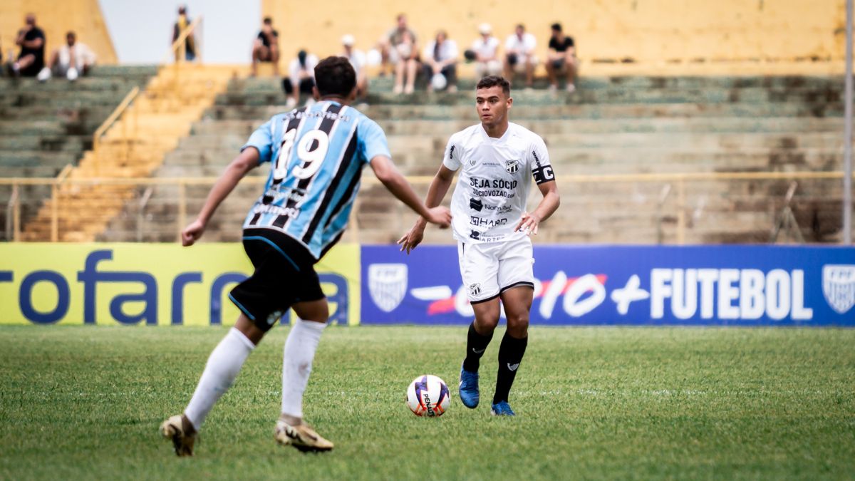 Grêmio x Ceará pelas quartas de final da Copinha 2026 - Na foto, Uchella