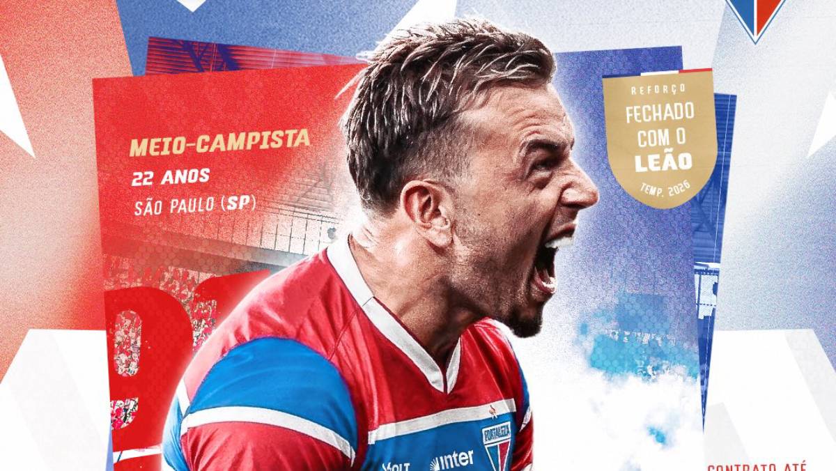 Fortaleza oficializa chegada do meio-campista Ryan por empréstimo junto ao Corinthians