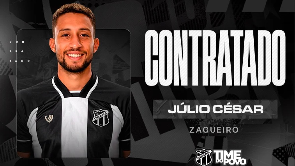 Ceará anuncia contratação do zagueiro Júlio César, ex-América-MG