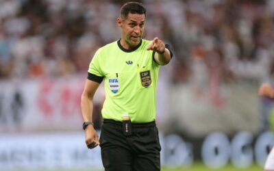 Presidente da FPF vê arbitragem de Rodrigo Pereira ‘qualificada como sempre’ em Santa Cruz x Náutico: “É o melhor do Brasil”