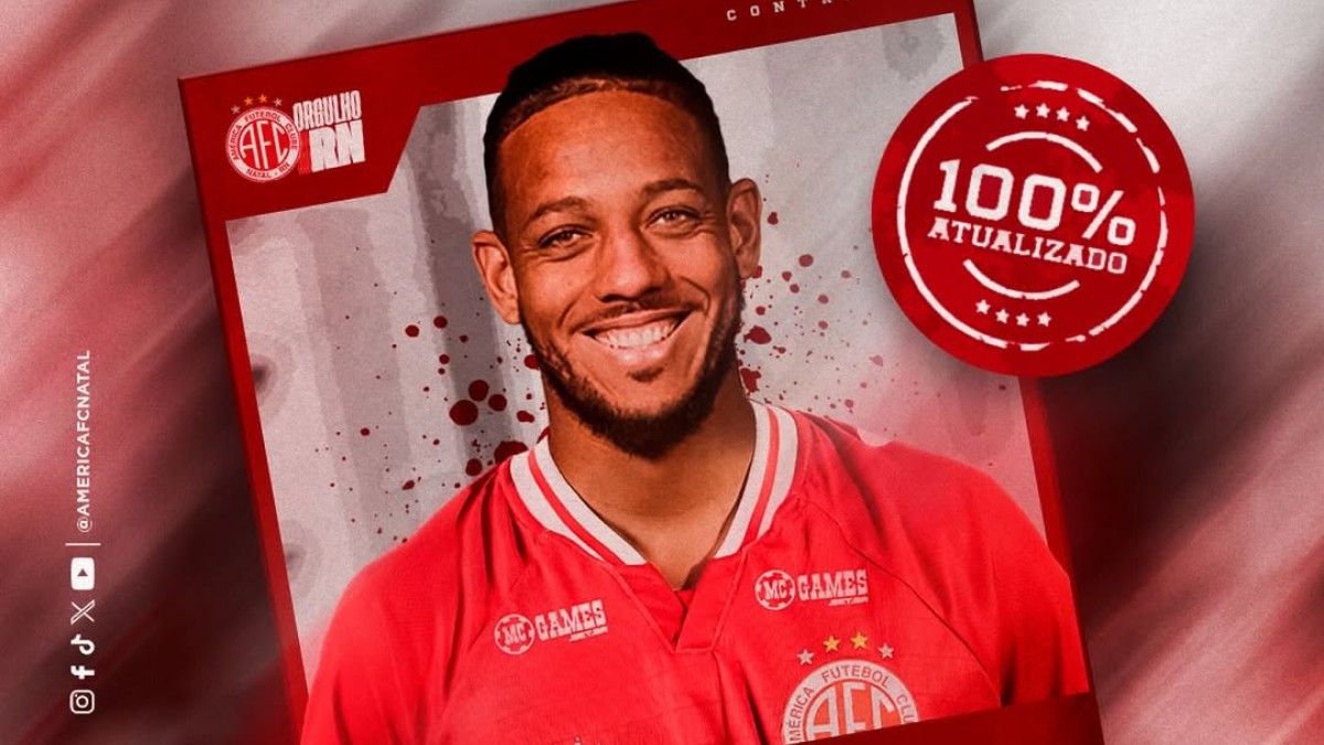 América-RN contrata o centroavante Wellington Tanque, ex-Náutico