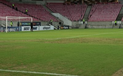 Santa Cruz x Náutico: Veja como está o gramado da Arena de Pernambuco para a partida desta quarta (11)