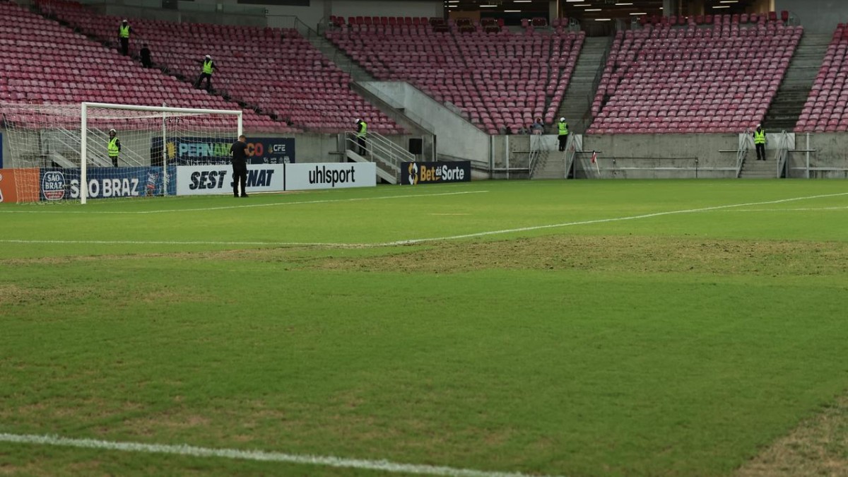 Santa Cruz x Náutico: Veja como está o gramado da Arena de Pernambuco para a partida desta quarta (11)