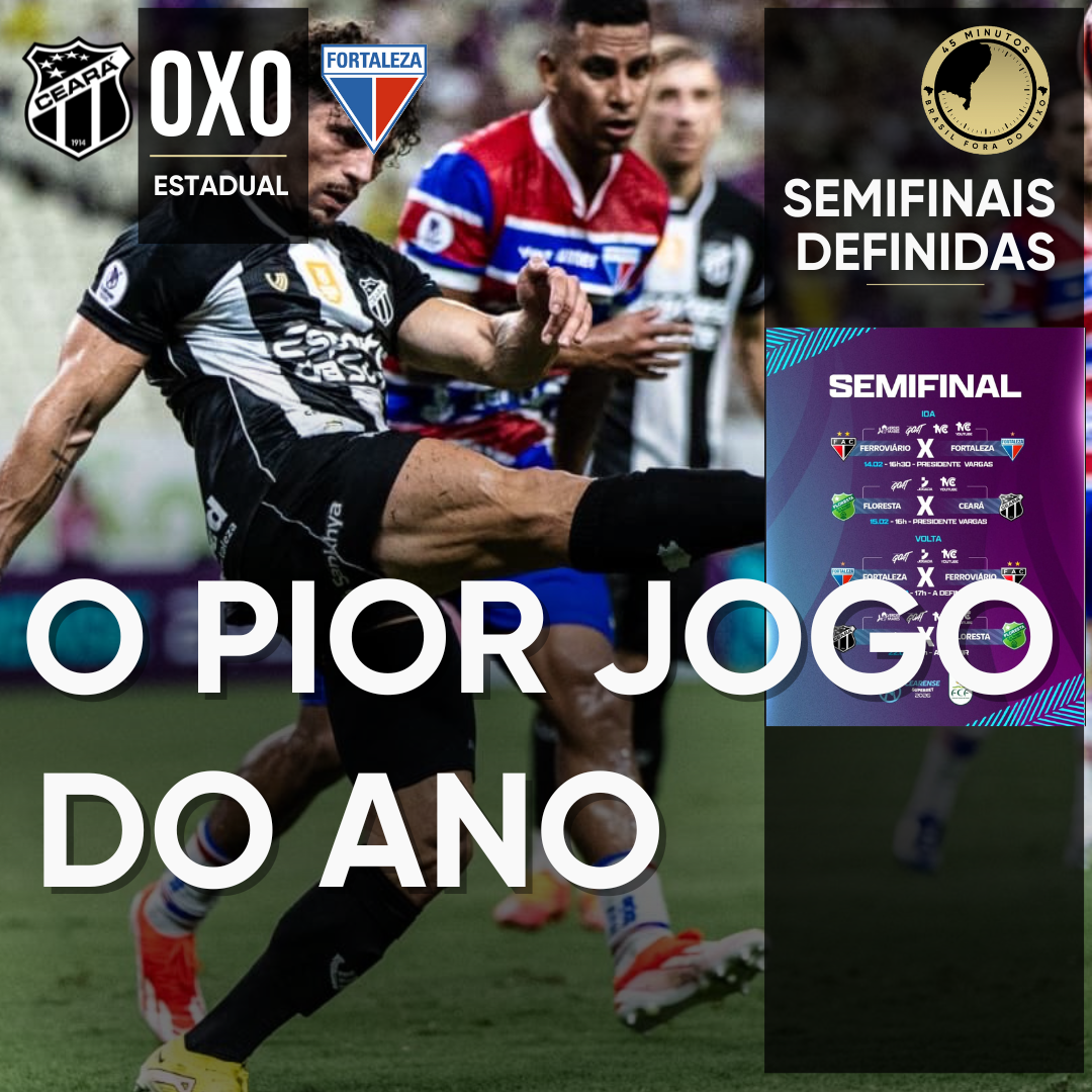 PÓS-JOGO – CEARENSE – CEARÁ 0 X 0 FORTALEZA –  NENHUM CHUTE A GOL NO CLÁSSICO-REI – 45 MINUTOS