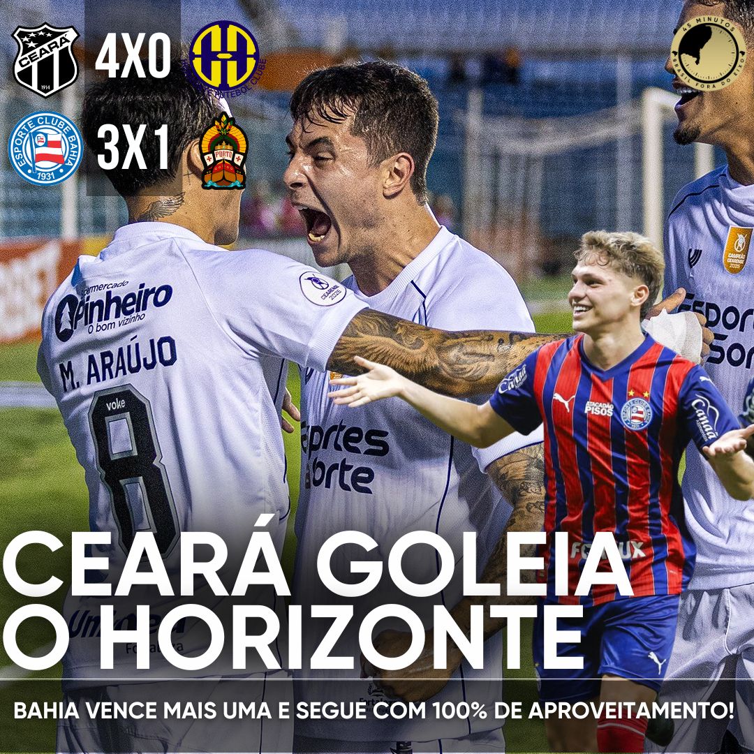 PÓS-JOGO – ESTADUAIS – CEARÁ 4 X 0 HORIZONTE | BAHIA 3 X 1 PORTO/BA