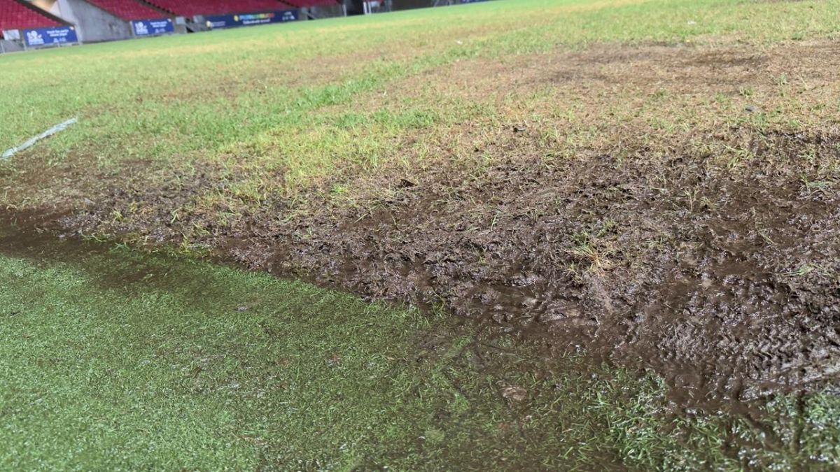 Gramado da Arena de Pernambuco - Santa Cruz x Náutico - Pernambucano