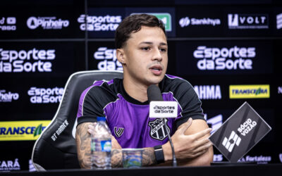 “Clássico é um jogo diferente”, aponta Matheus Araújo sobre jogo do Ceará contra o Fortaleza