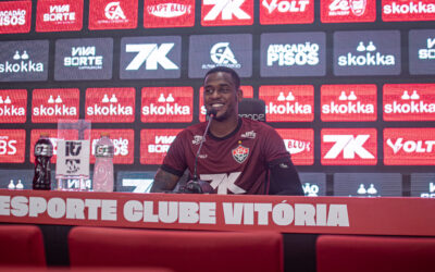 Dudu fala de seu primeiro gol pelo Vitória e comenta titularidade na partida contra o Flamengo: “Estou pronto”