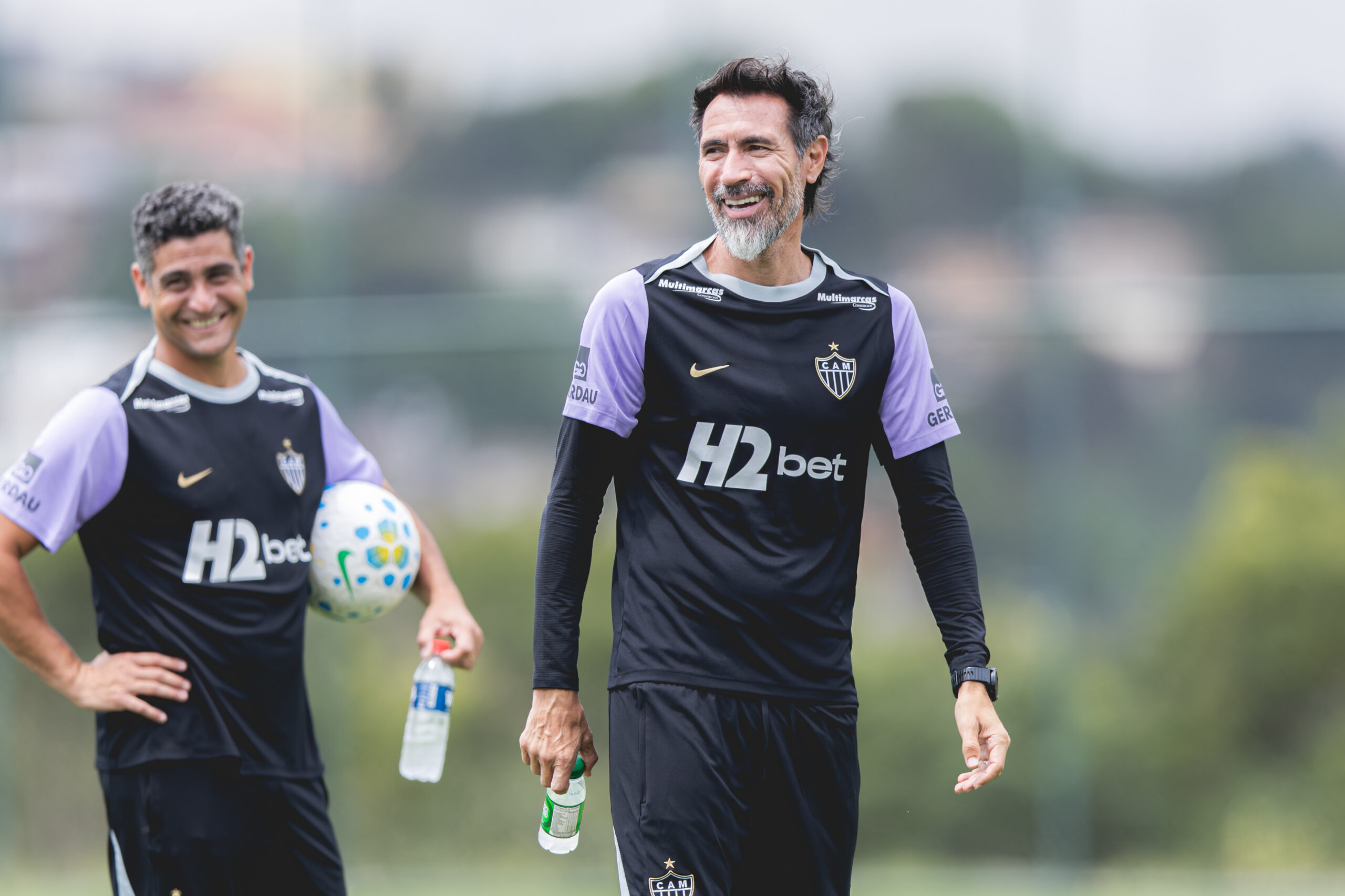 Bahia encara Atlético-MG em busca de manter boa campanha fora de casa na Série A; confira a provável escalação 3 Eduardo Domínguez, treinador do Galo - Foto: Pedro Souza/Atlético