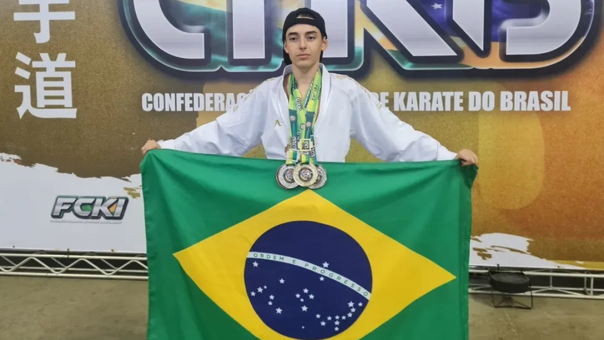 Jovem nordestino se destaca no karatê nacional e é convocado para disputar Mundial pela Seleção Brasileira