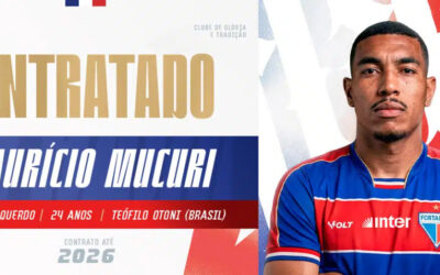 Fortaleza anuncia contratação do lateral-esquerdo Maurício Mucuri